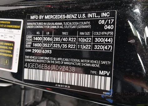 2018 Mercedes-Benz Amg Gle 43 Coupe 4Matic z USA, uszkodzony, nr VIN 4JGED6EB6JA092438